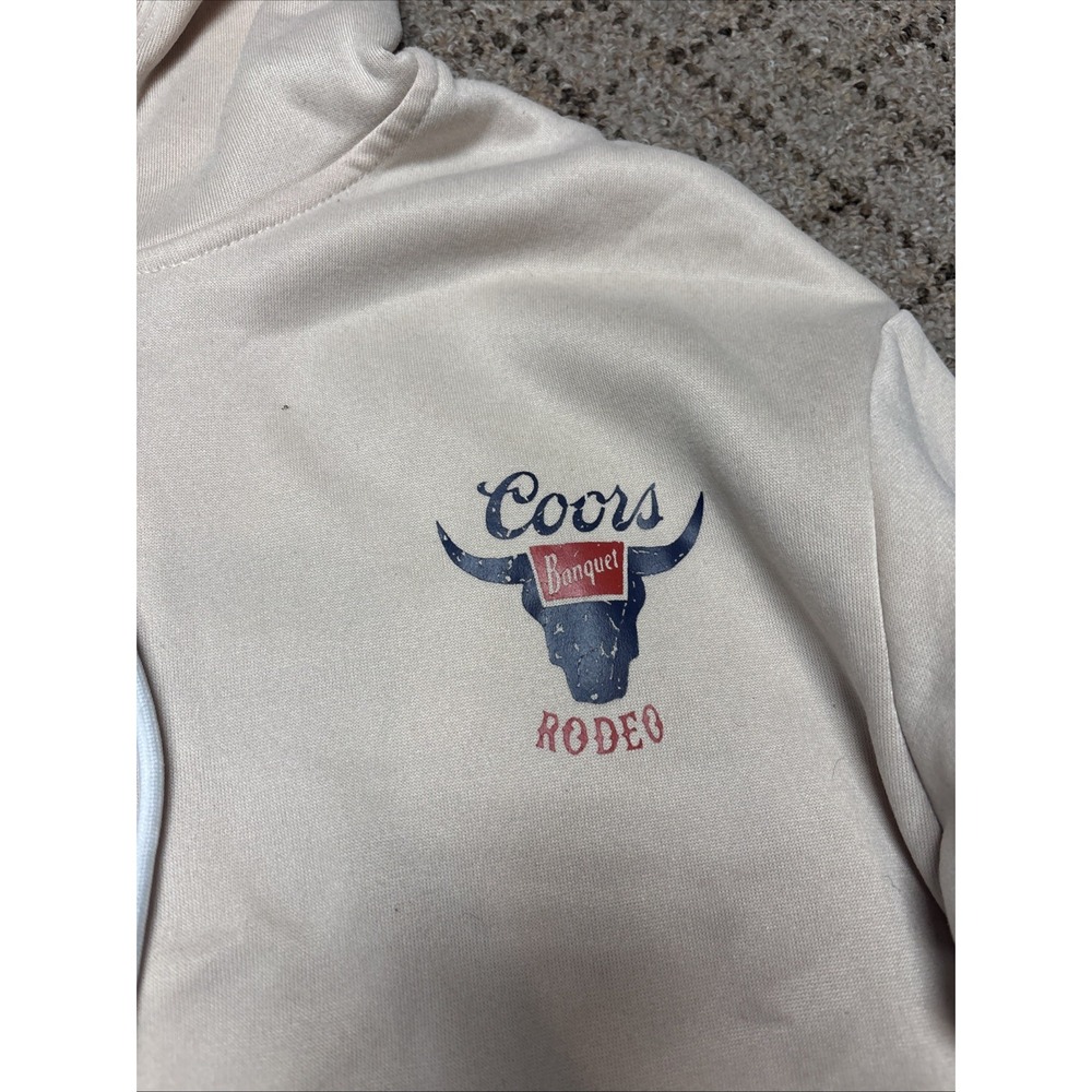 Coors Banquet Rodeo Hooded Sweatshirt Medium SEE PICS - Picture 2 of 5